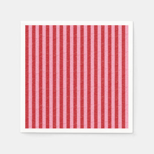Red and Pink Stripes Napkin