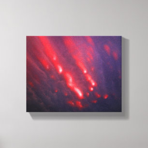 Red and Purple Cloud Abstraction Canvas Print