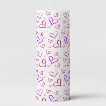 Red And Purple Hearts 