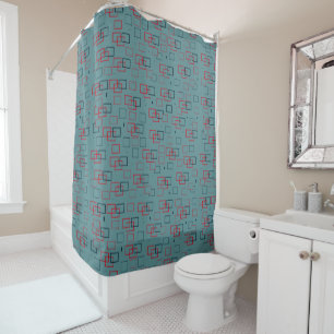 Red and Teal Squared Delight