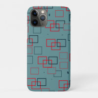 Red and Teal Squared Delight 