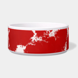 Red and White Abstract