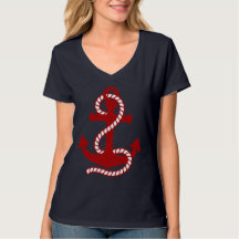 Red and White Anchor T-Shirt
