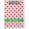 Red and White Apple Personalized Clipboard