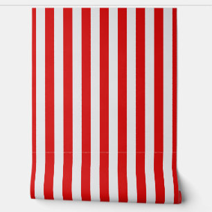 Red and white awning stripe  wallpaper
