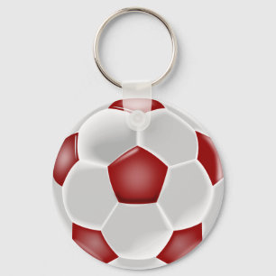 Red and white Ball  Keychain