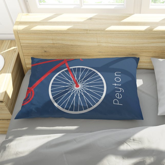 Red and White Bicycle Pillowcase (Creator Uploaded)