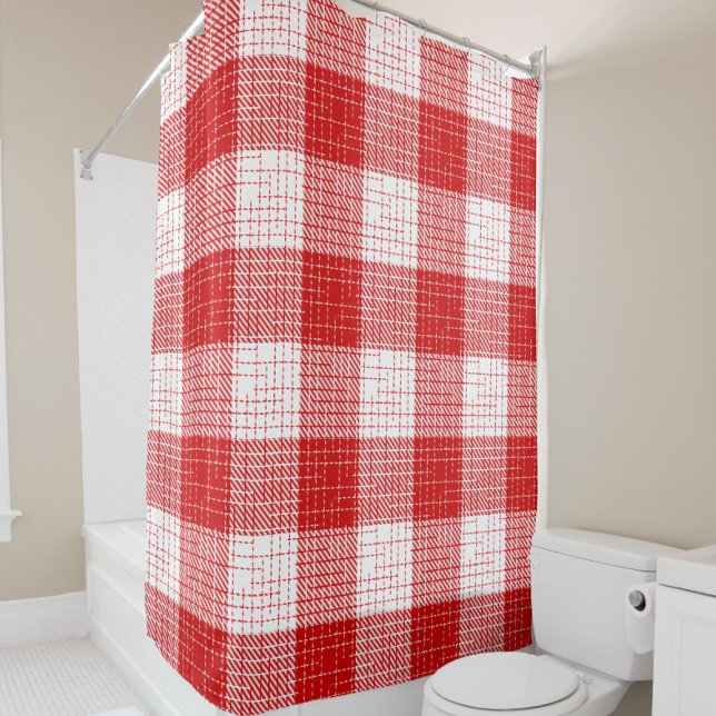 Red and White Bold Checkered Plaid Design  (Creator Uploaded)