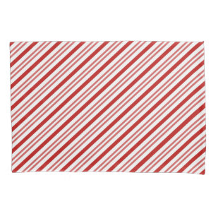 Red and White Candy Cane Pillowcase