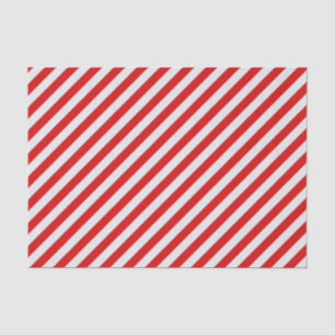 Red and white candy cane stripe  tissue paper