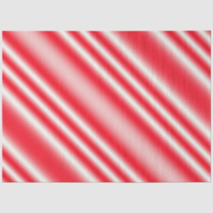 Red And White Candy Cane Striped Tissue Paper