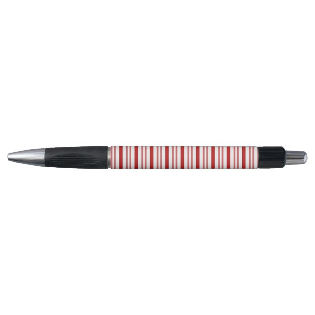 Red and White Candy Cane Stripes Pen (Front)