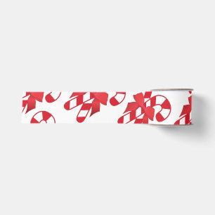 Red and White Candy Canes Ribbon Grosgrain Ribbon