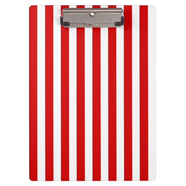 Red and white candy stripes clipboard (Front)