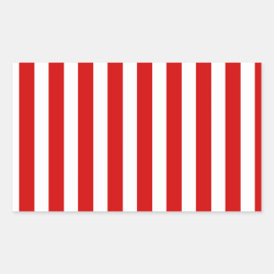 Red and white candy stripes sticker