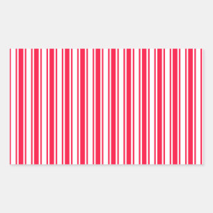 Red and white candy stripes sticker