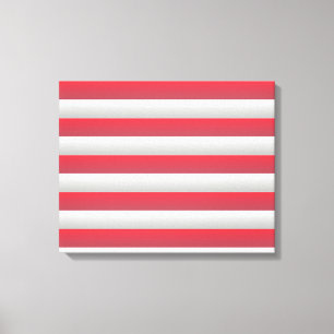 Red and White Canvas Print