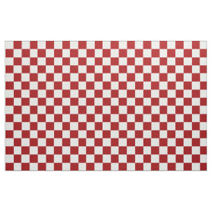 Red And White Checked Fabric