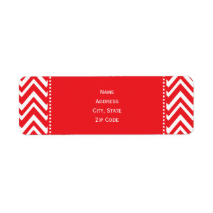Red and White Chevron Pattern