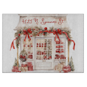 Red and White Christmas  Cutting Board