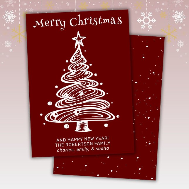 Red and White Christmas Holiday Card (Creator Uploaded)