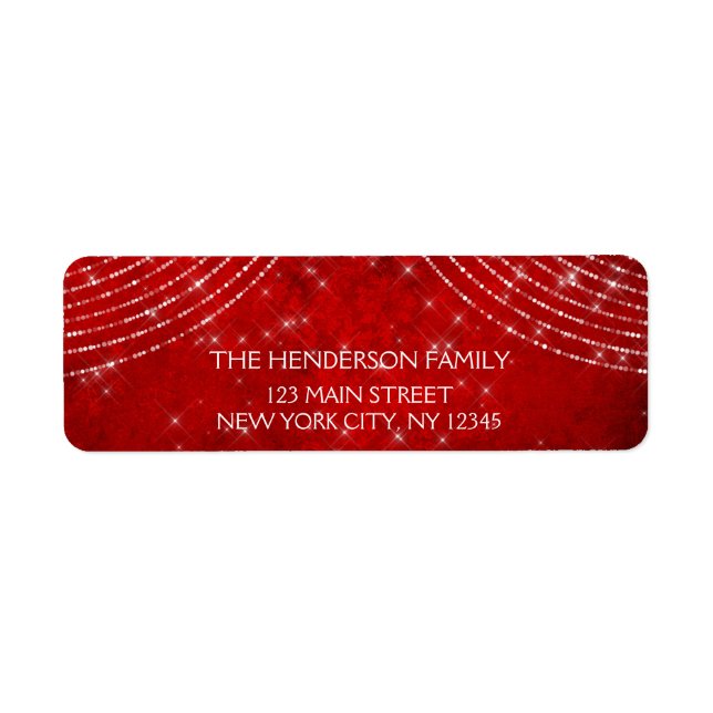 Red and White Christmas Sparkle Lights (Front)