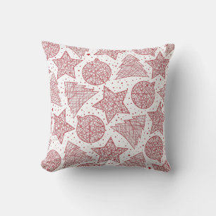 Red and White Christmas Throw Pillows