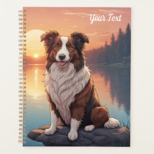 Red and White Collie by Lake Planner