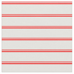 Red and White Coloured Pattern Fabric