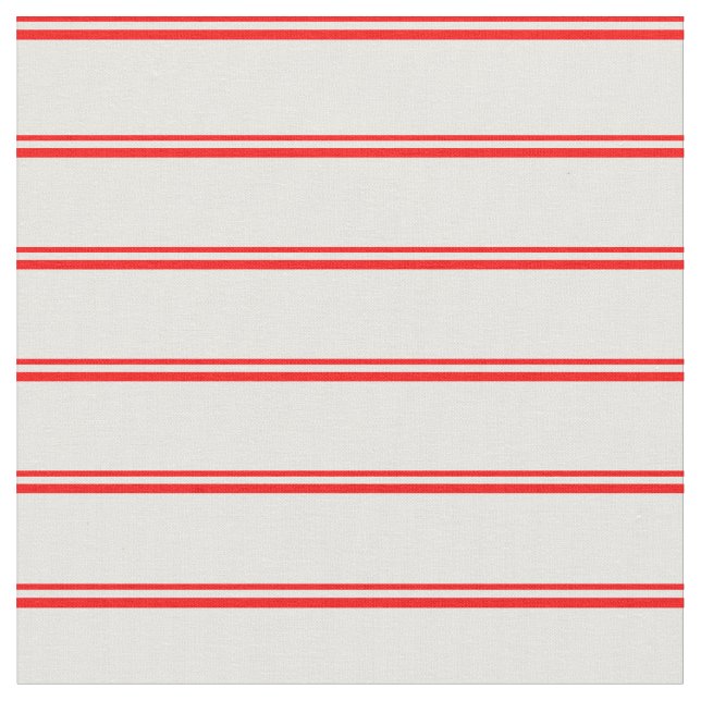 Red and White Coloured Pattern Fabric (Close Up)