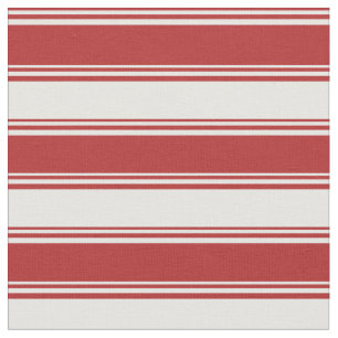 Red and White Coloured Stripes Fabric