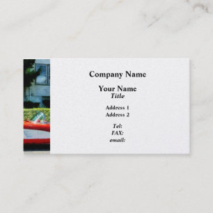 Red and White Corvette Convertibe - Platinum Business Card