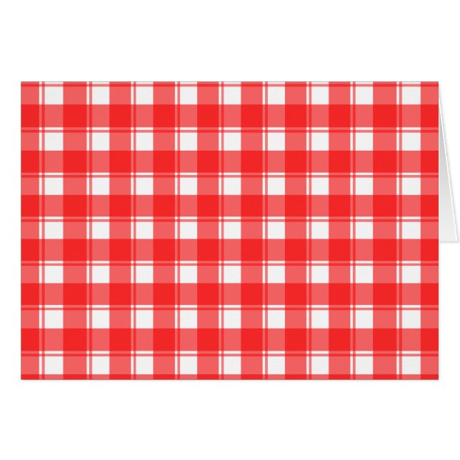 Red and White Country Striped Plaid (Front Horizontal)