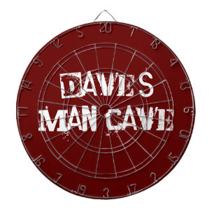 Red and White Custom Dart Board