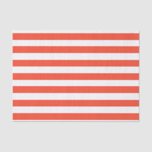 Red and White Deckchair Stripes  Tissue Paper