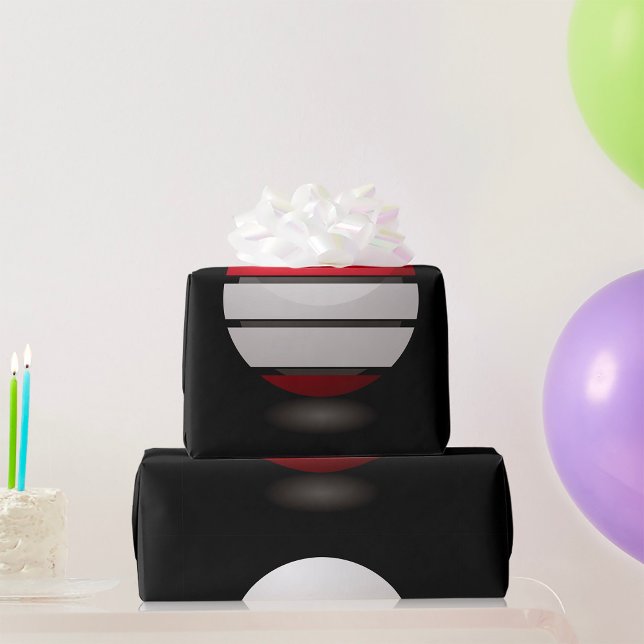 Red And White Droid Icon Wrapping Paper (Creator Uploaded)