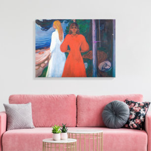 Red and White   Edvard Munch   Canvas Print