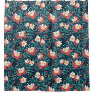 Red and White Floral