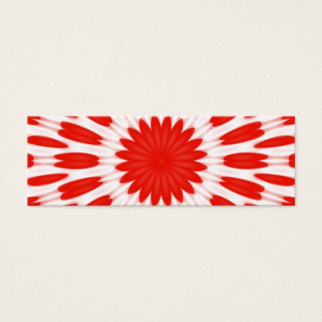 Red and White Floral Pattern (Front)