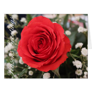 Red and White Flowered