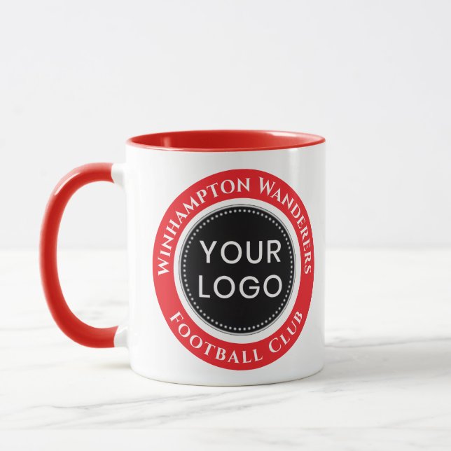 Red and White Football Team Mug (Left)