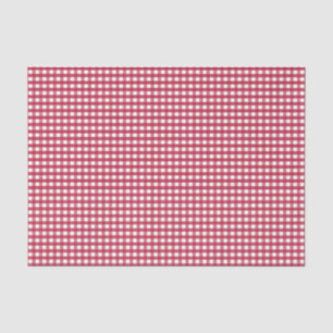Red and White Gingham  Tissue Paper