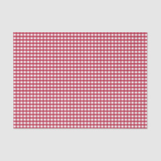 Red and White Gingham  Tissue Paper