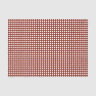 Red and White Gingham Tissue Paper