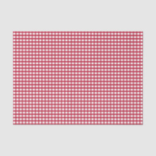Red and White Gingham  Tissue Paper