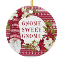 Red and White Gnome for the Holidays Christmas