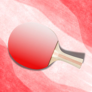 Red and White Gradient    Ping Pong Paddle