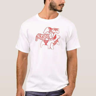 Red and white horses T-Shirt
