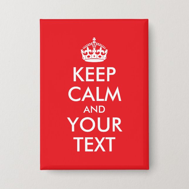 Red and White Keep Calm Parody (Front)