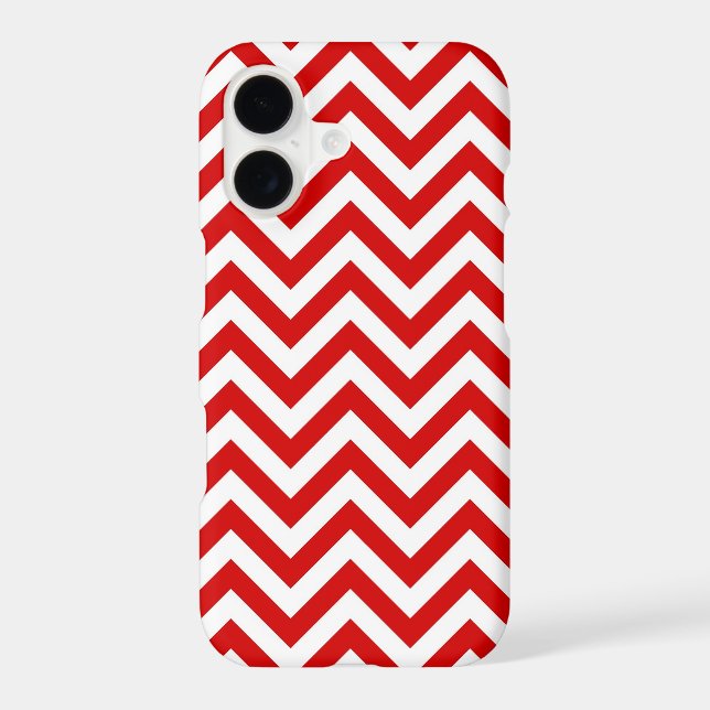 Red and White Large Chevron ZigZag Pattern (Back)
